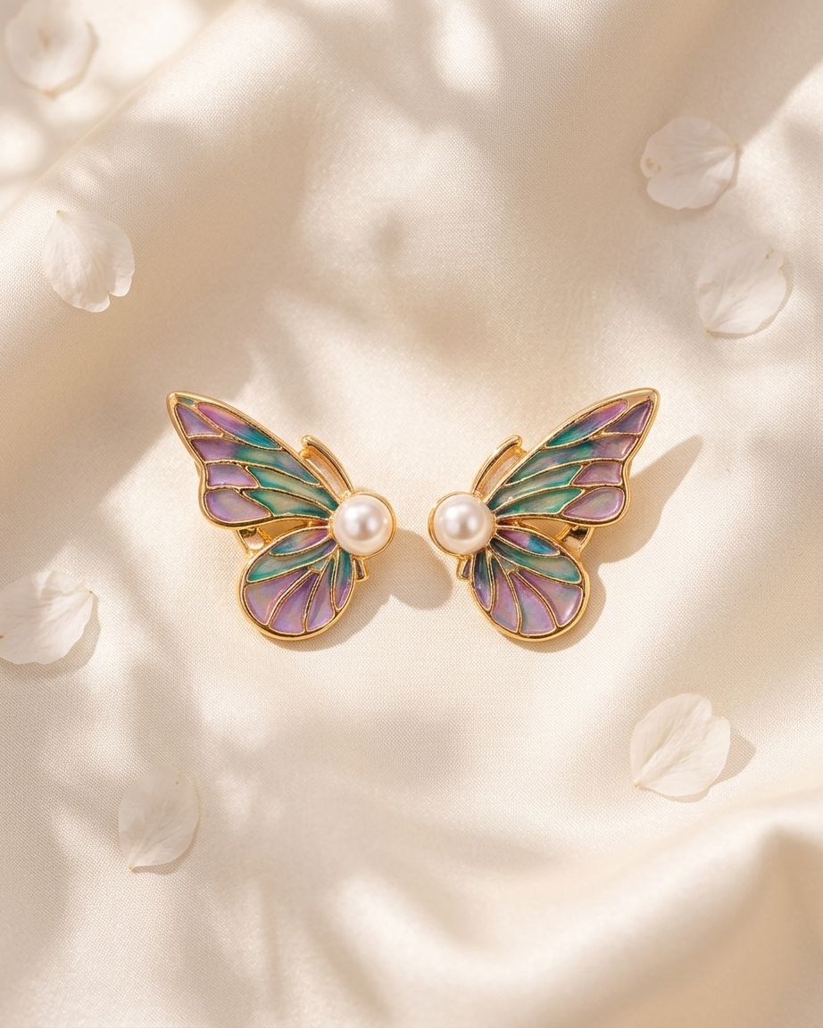 The Aurora Butterfly Studs
