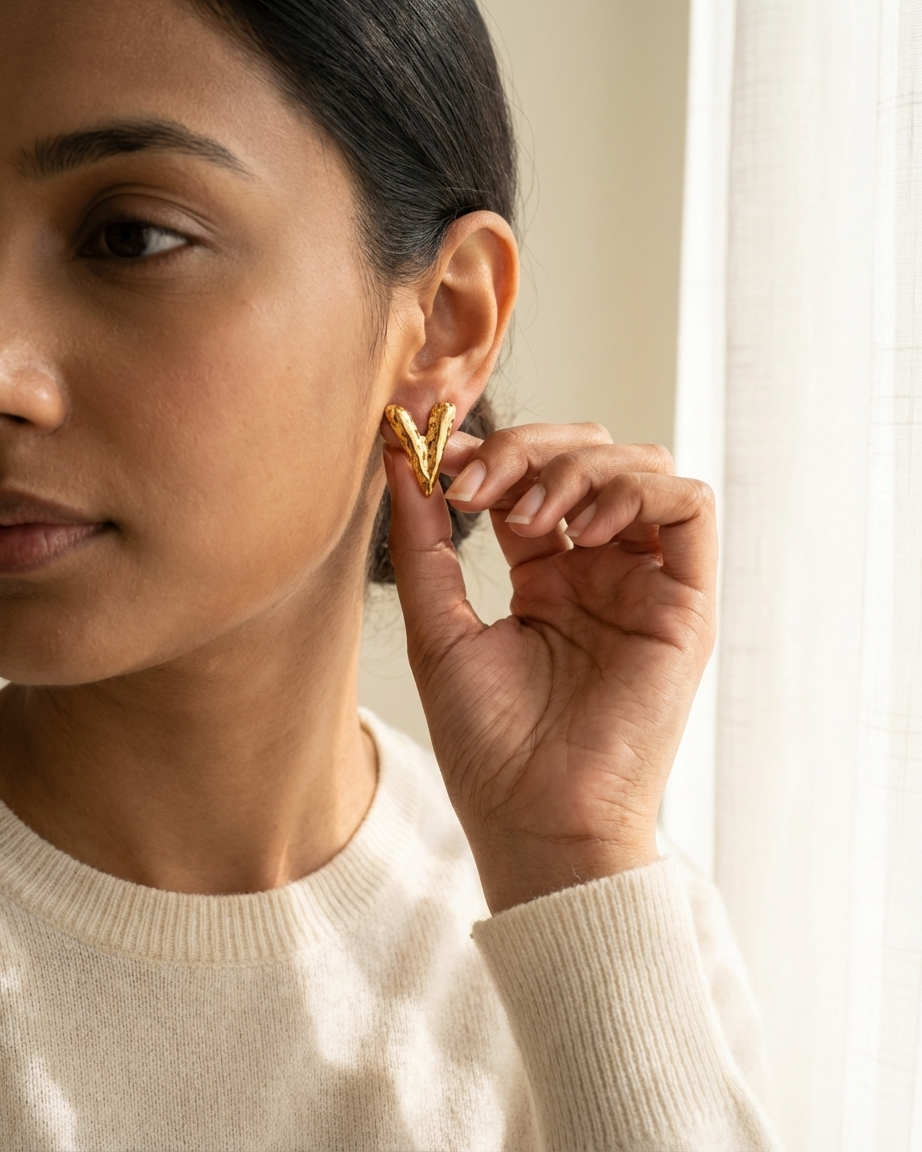 The Royal Heart Earring