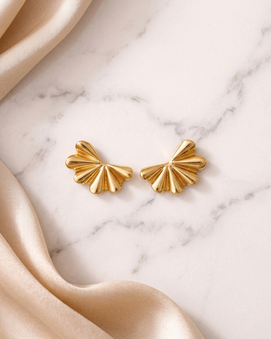 The Golden Petal Studs