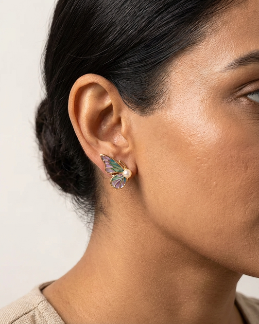 The Aurora Butterfly Studs