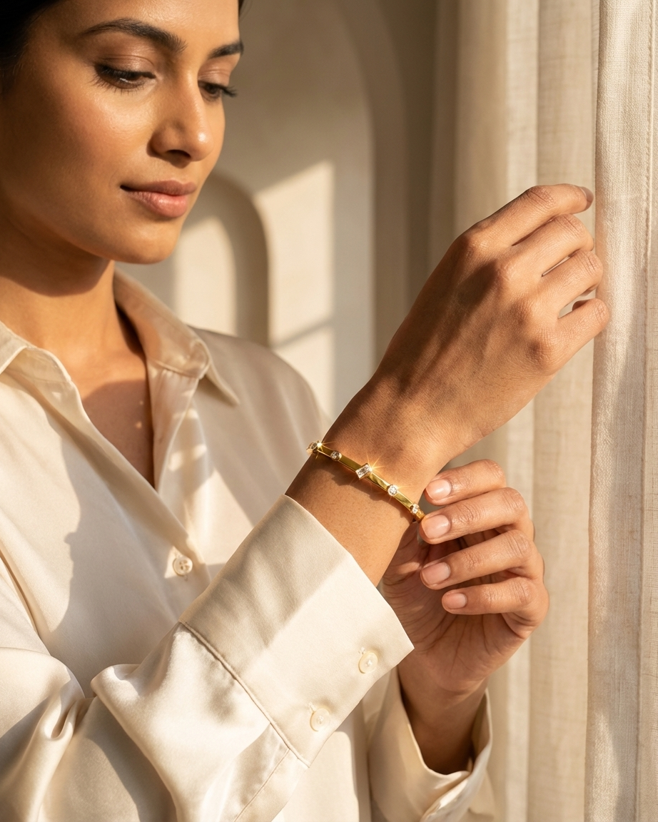 The Golden Glow Bangle