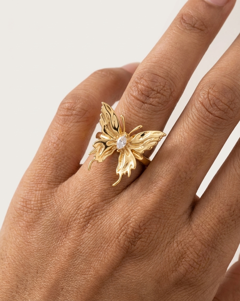 The Velmira Butterfly Ring