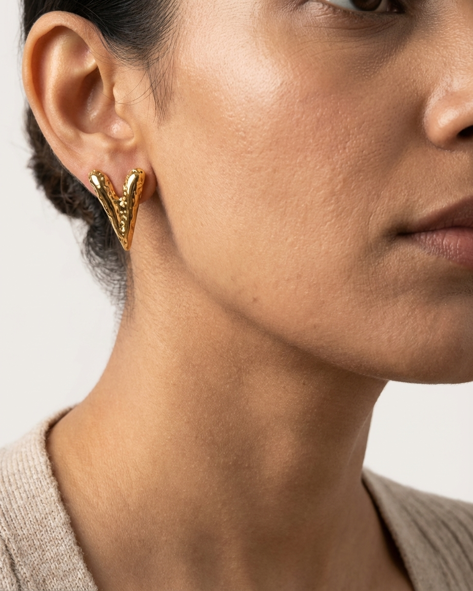 The Royal Heart Earring