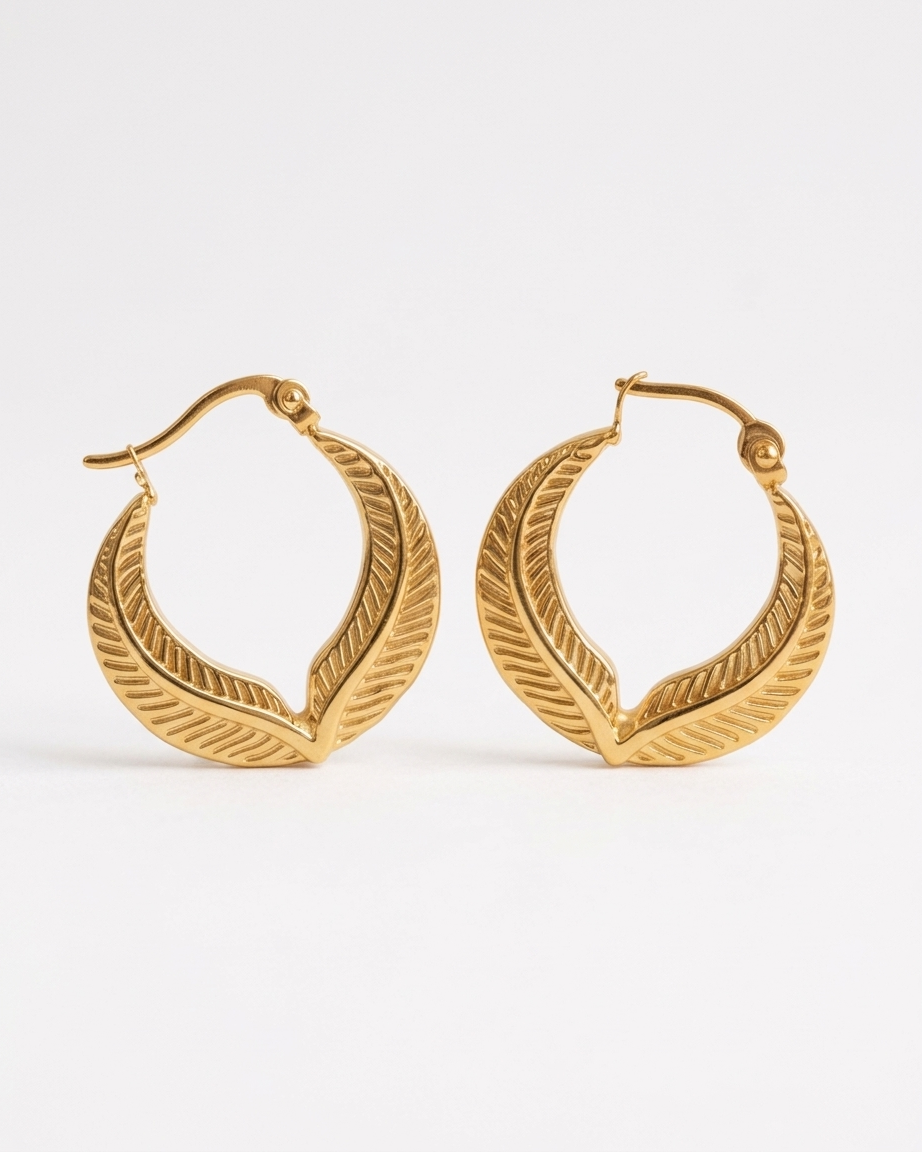The Golden Veil Hoops