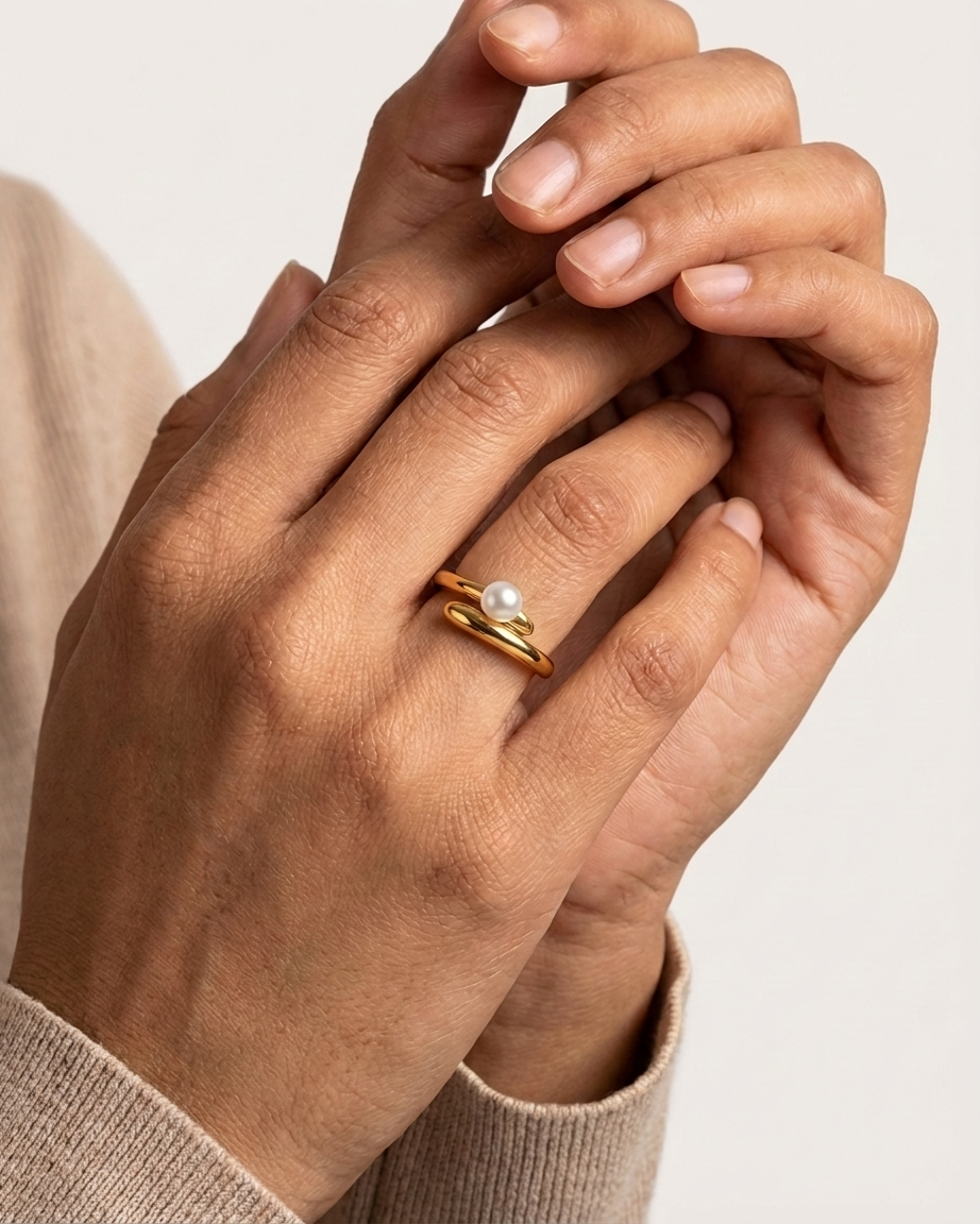 The Luna Pearl Ring