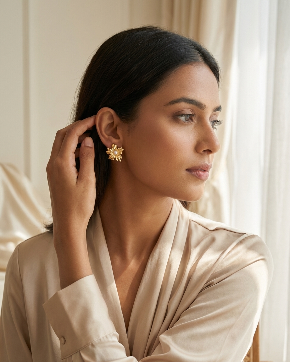 The Pearl Bloom Earring