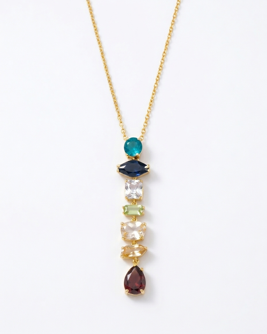 the cosmic aura necklace 18K gold plated stainless steel 