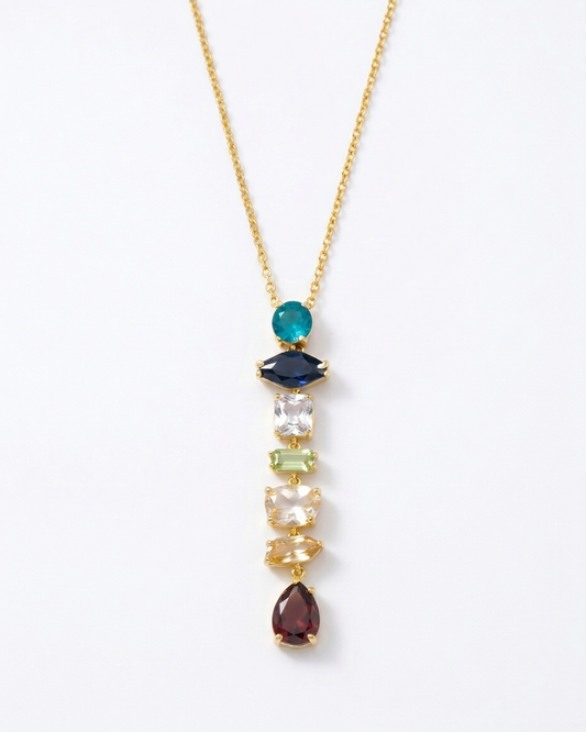 the cosmic aura necklace 18K gold plated stainless steel 
