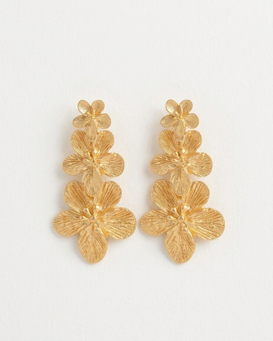 the golden bloom 18K gold plated stainless steel earring