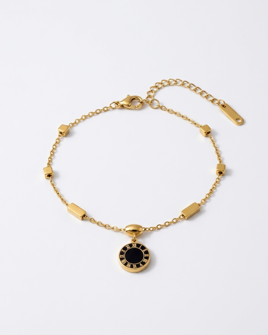 the imperial time bracelet 18K gold plated stainless steel 