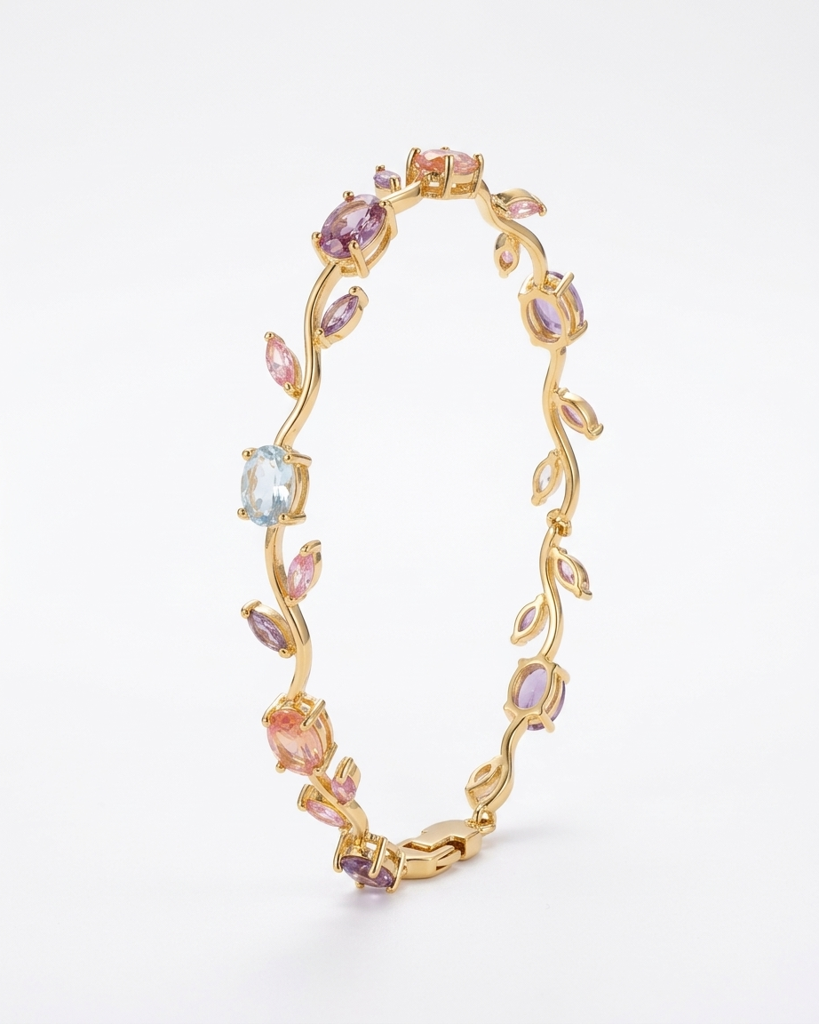 the tulip bracelet 18K gold plated stainless steel 