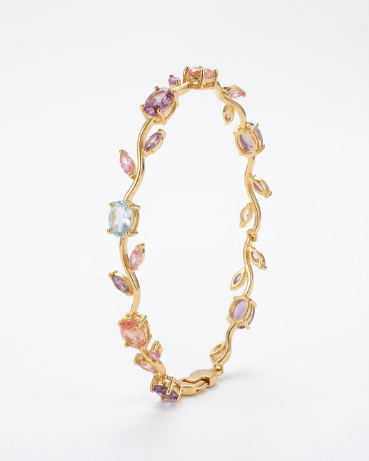 the tulip bracelet 18K gold plated stainless steel 